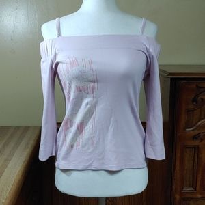 Instyle Fashion Vintage Cold Shoulder Top LP